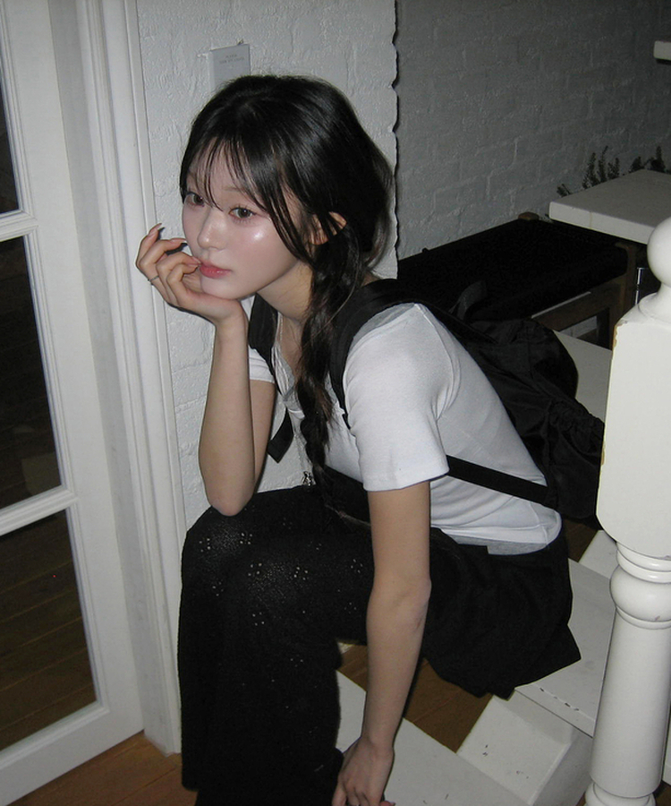 レイヤード半袖トップス IVORY