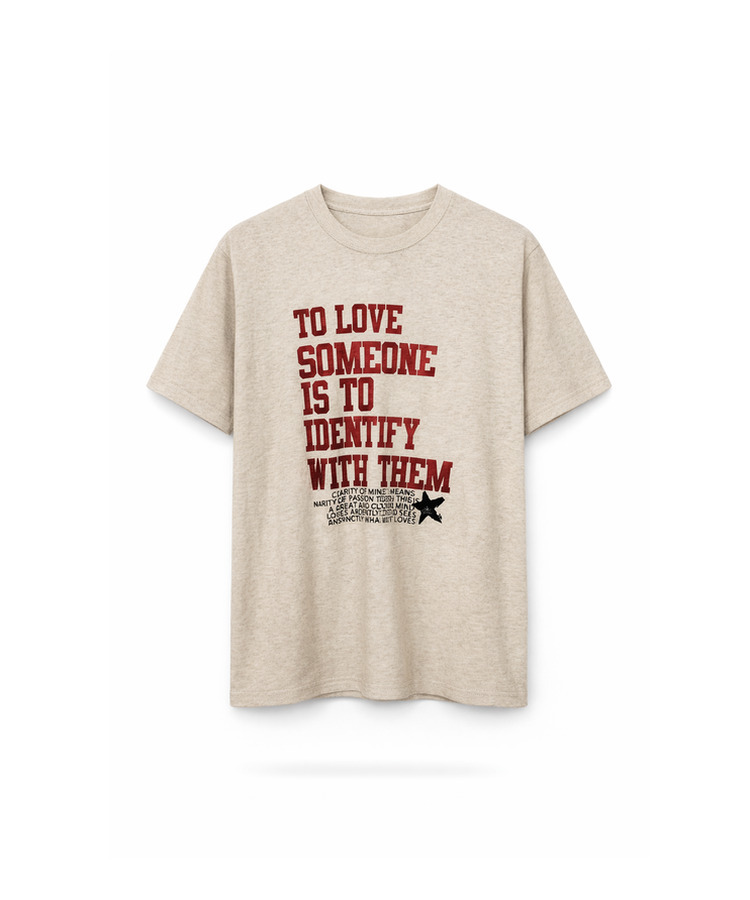 英字レタリング半袖Tシャツ