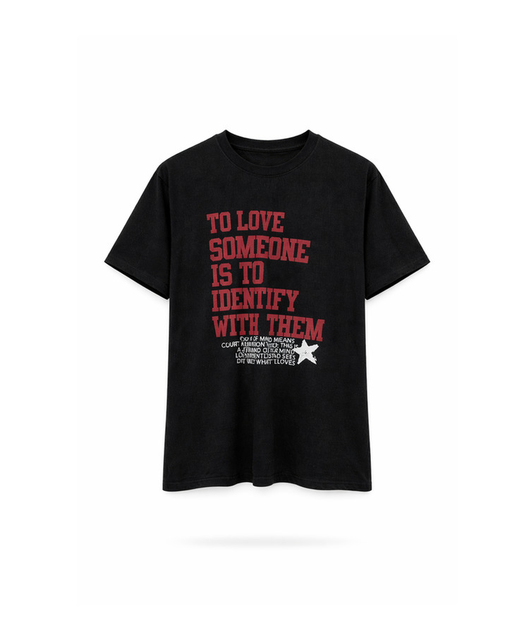 英字レタリング半袖Tシャツ