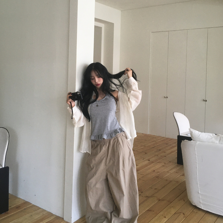 ベーシックルーズシャツ(7color) WHITE