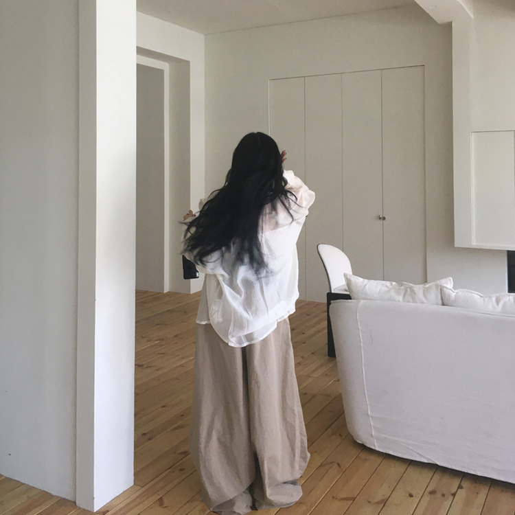 ベーシックルーズシャツ(7color) WHITE