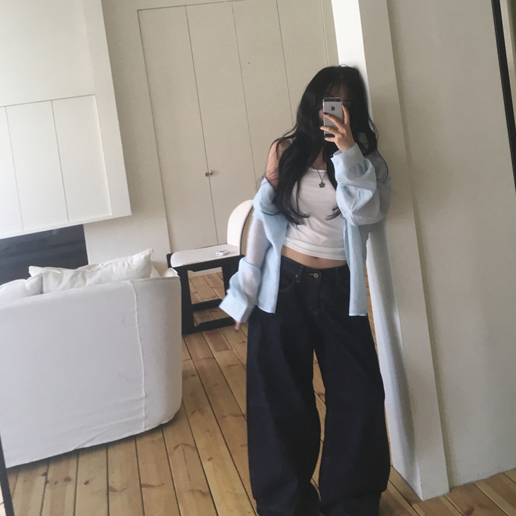 ベーシックルーズシャツ(7color) LIGHT SORA