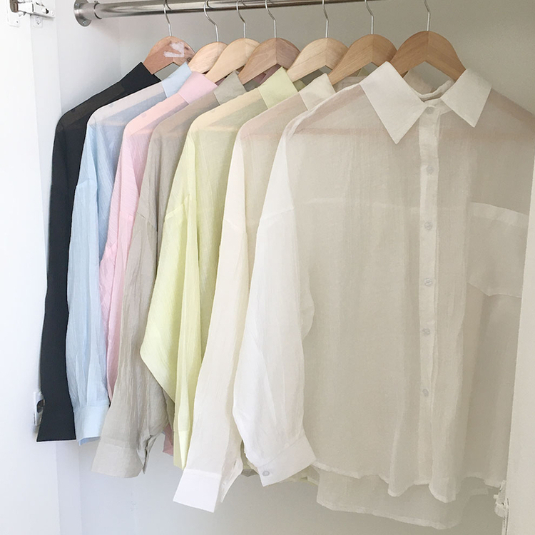 ベーシックルーズシャツ(7color)