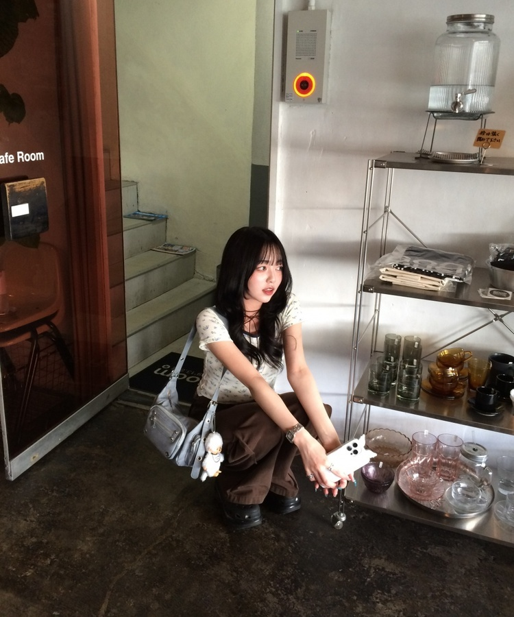 Y2Kマルチポケットショルダーバッグ SKY BLUE