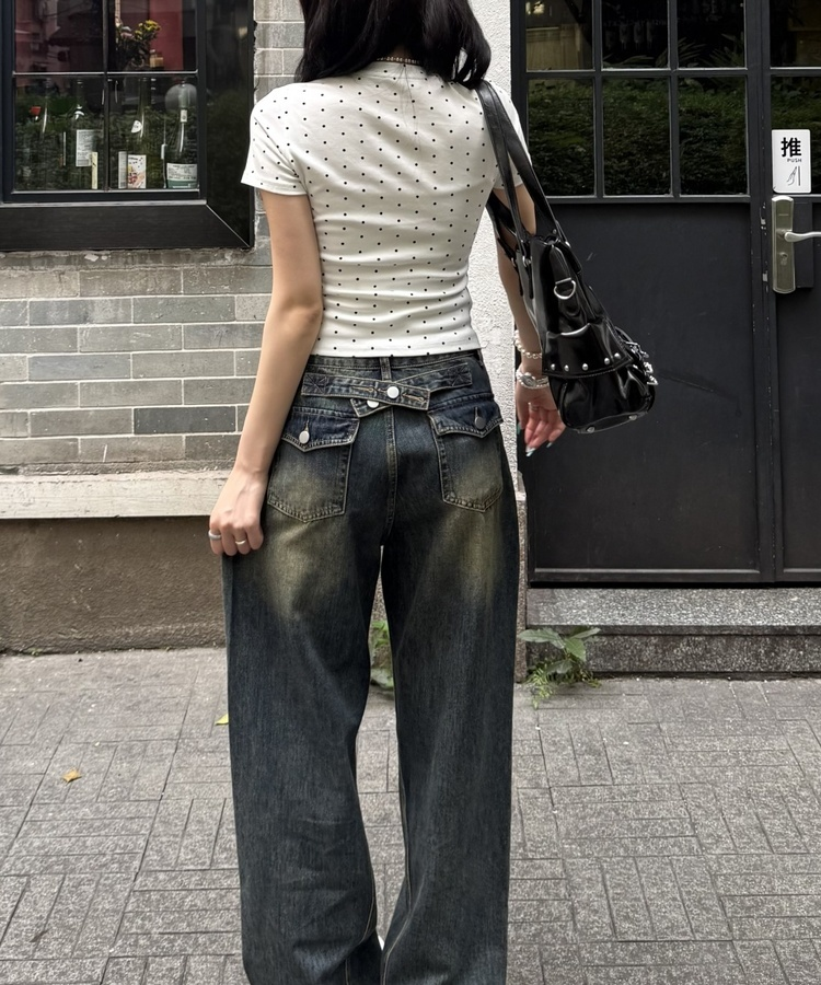 ドットスター半袖Tシャツ IVORY