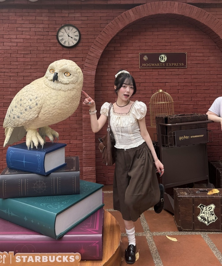 【シュシュ付き】ドットクロップブラウス CREAM