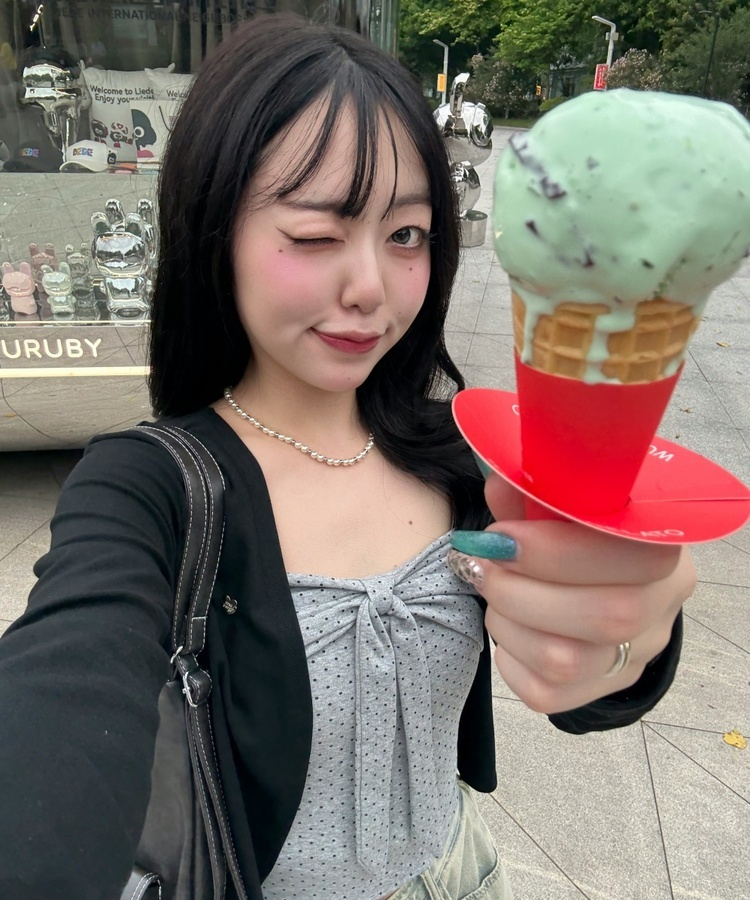 【❤️MADE】【SET】CBロゴカーディガン＋リボンドットフリルキャミ BLACK