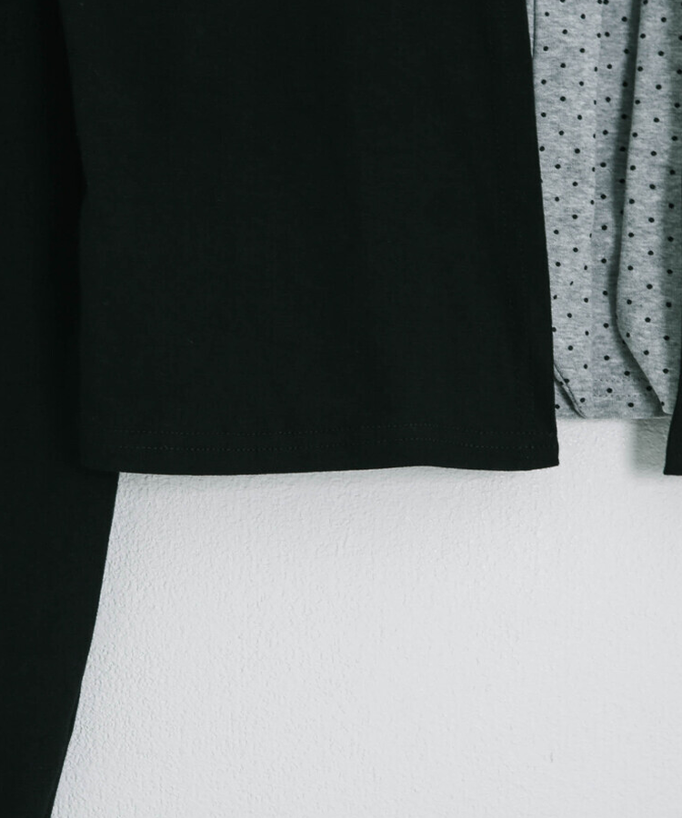 【❤️MADE】【SET】CBロゴカーディガン＋リボンドットフリルキャミ