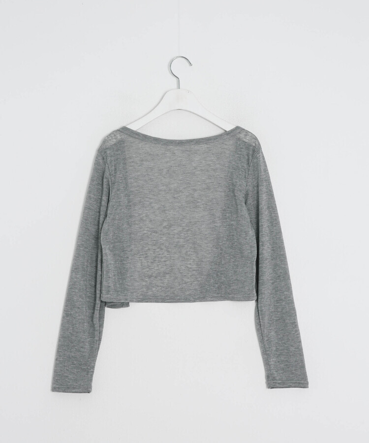 【SET】クロップカーディガン＋ギンガムキャミ