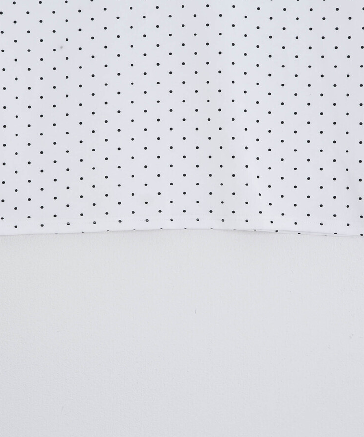 【❤️MADE】【シュシュ付き】クロップ丈ドッドTシャツ