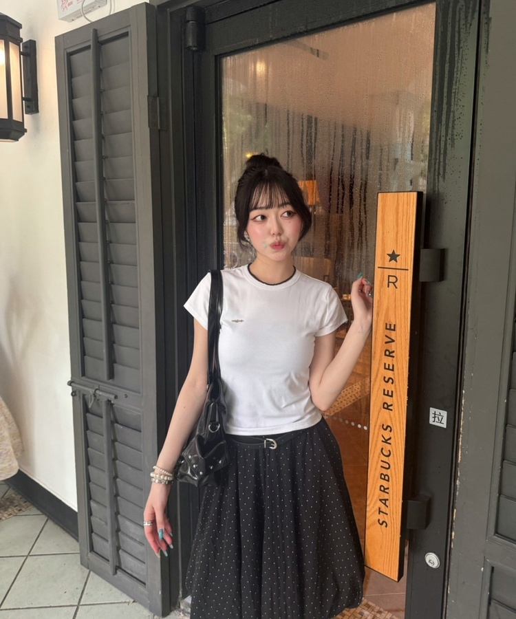 【❤️MADE】ペンダント半袖Tシャツ WHITE