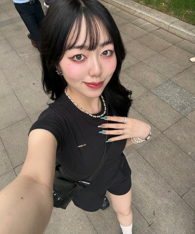 【❤️MADE】ペンダント半袖Tシャツ BLACK