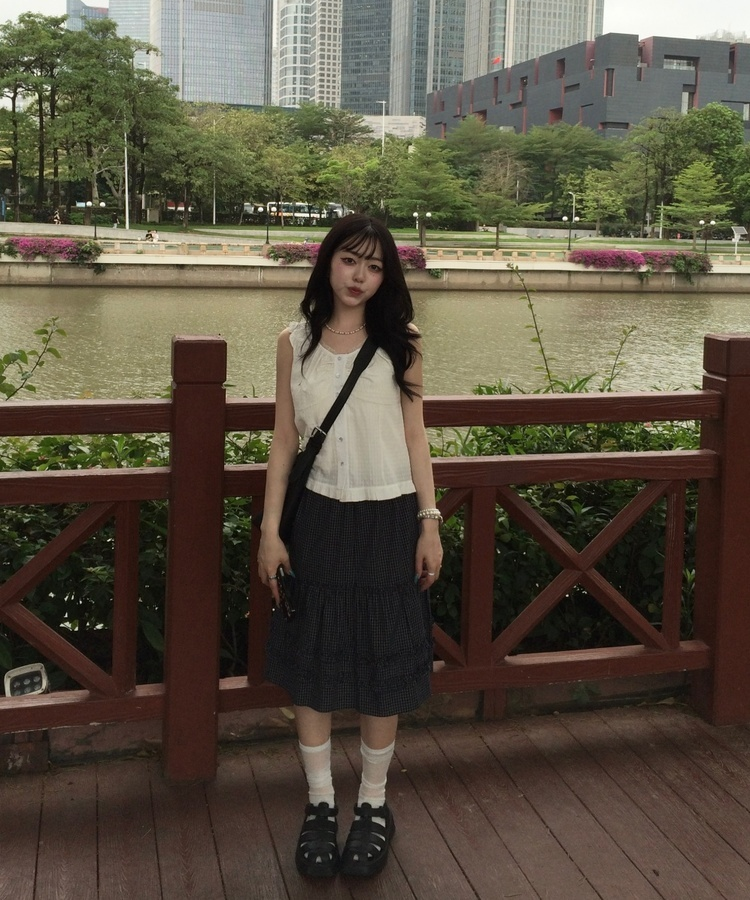 【❤️MADE】フリルブローチブラウス WHITE