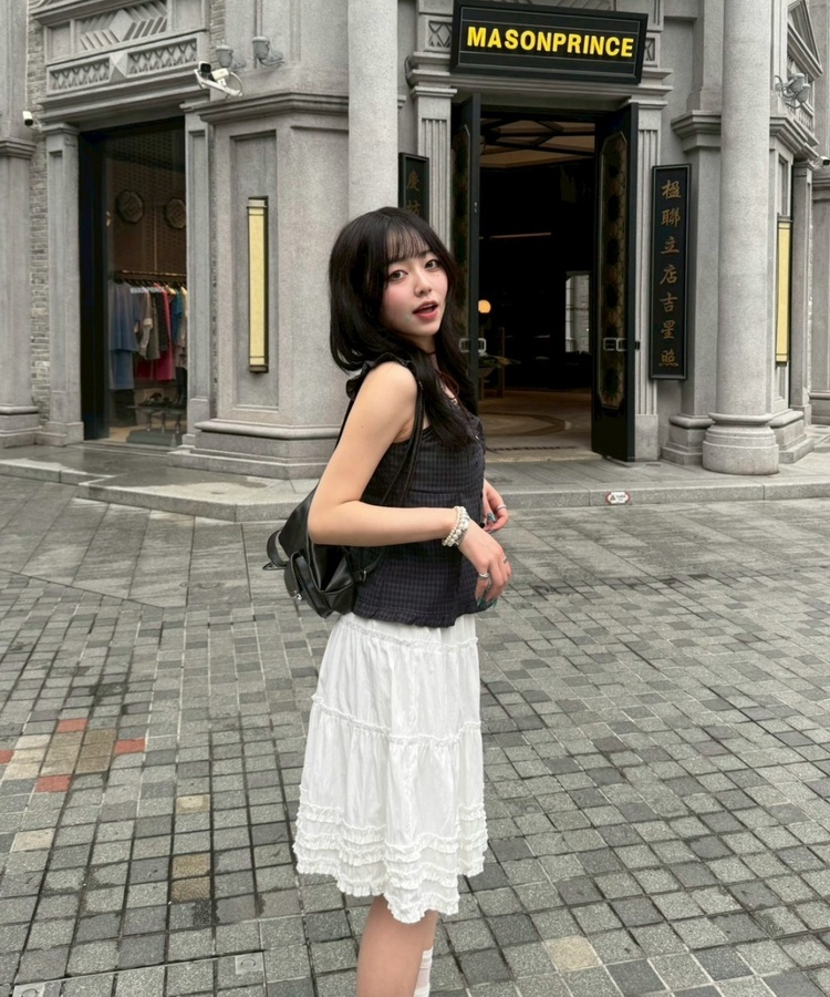 【❤️MADE】フリルブローチブラウス BLACK