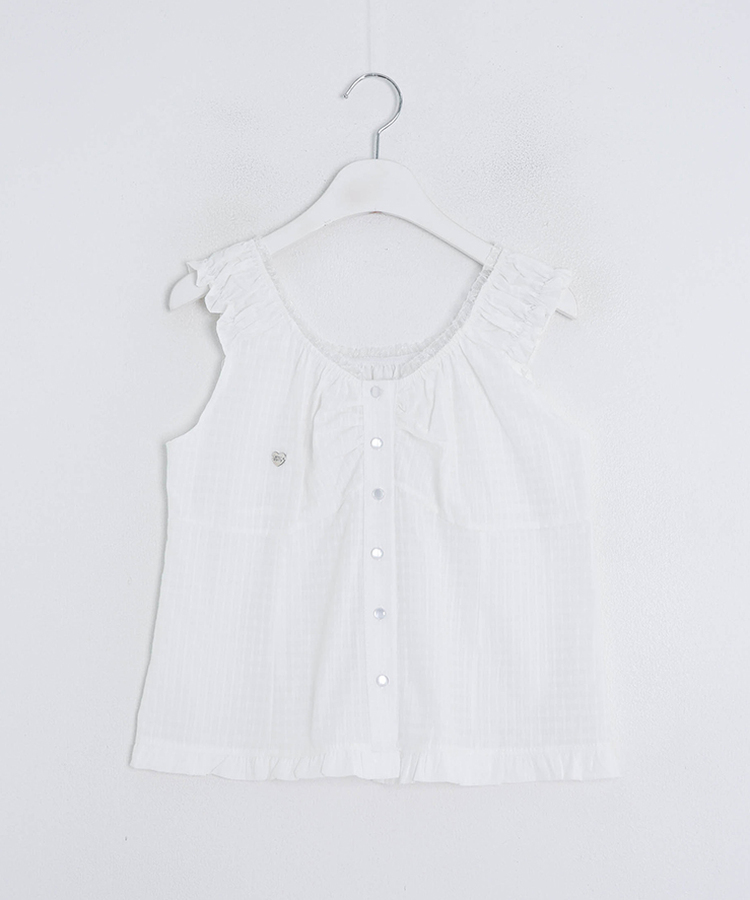 【❤️MADE】フリルブローチブラウス