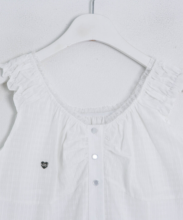 【❤️MADE】フリルブローチブラウス