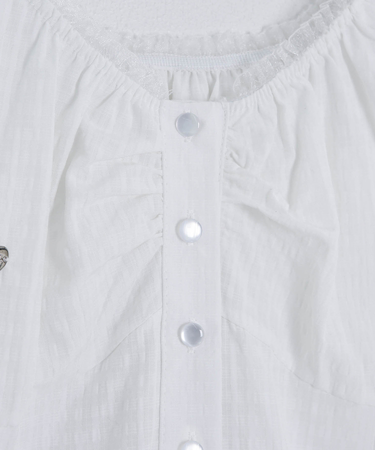 【❤️MADE】フリルブローチブラウス