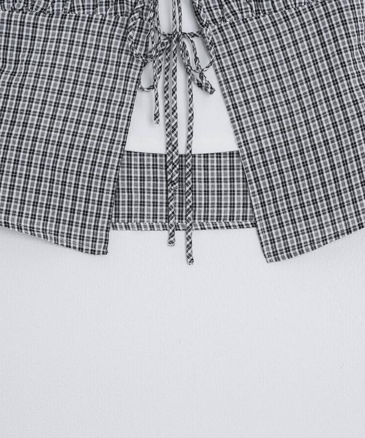 【❤️MADE】【SET】レースキャミソール+フリルブラウス