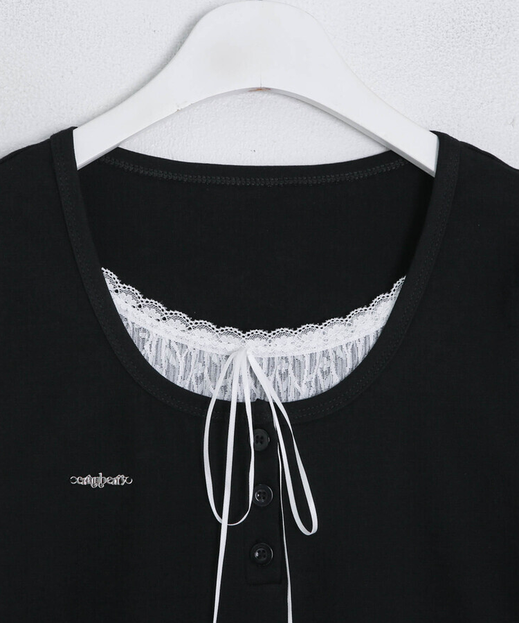 【❤️MADE】レースレイヤードTシャツ