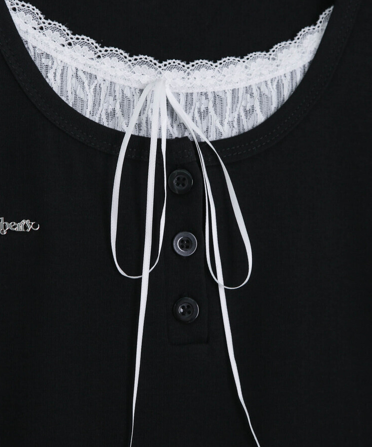 【❤️MADE】レースレイヤードTシャツ