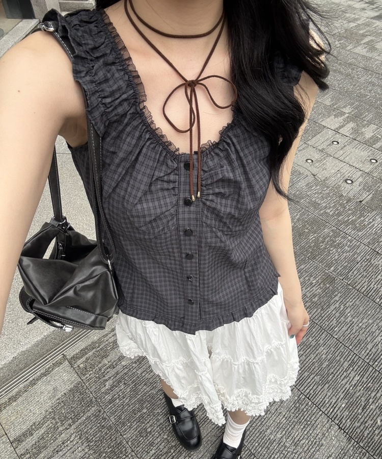 フリルミディスカート IVORY