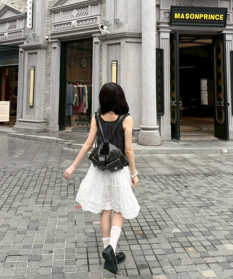 ベルトレザーショルダー2wayバッグ BLACK