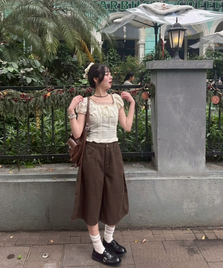 ベルトレザーショルダー2wayバッグ BROWN