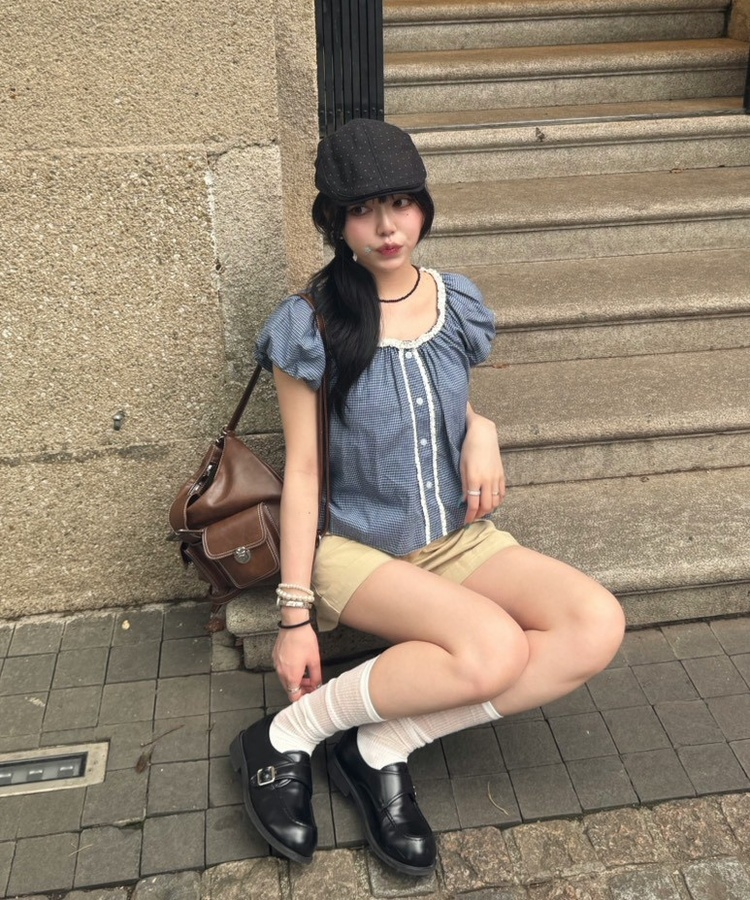 ベルトレザーショルダー2wayバッグ BROWN