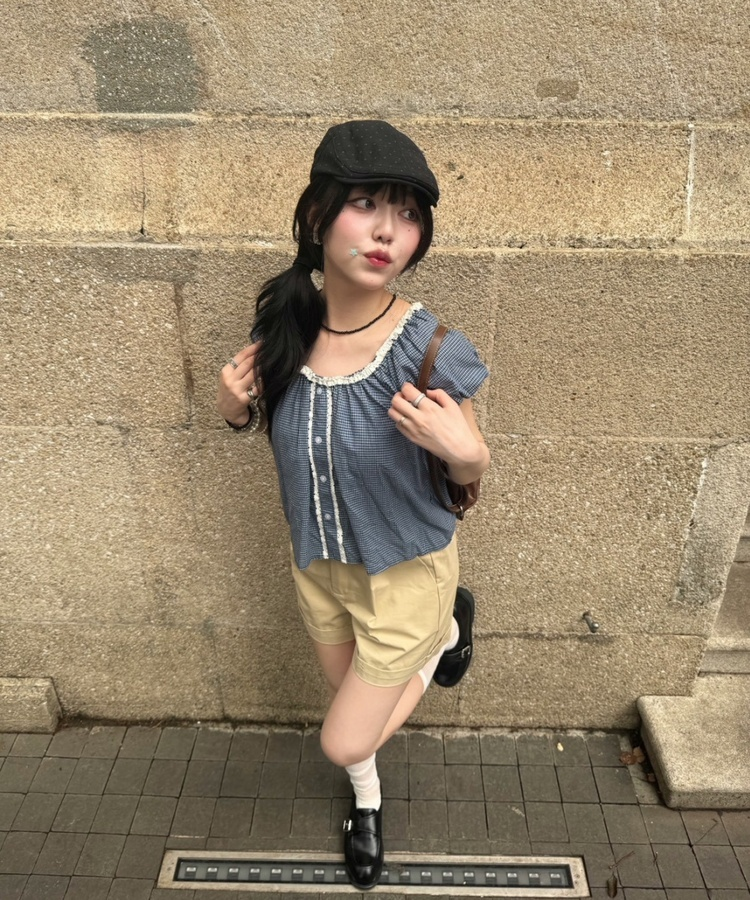 ベルトレザーショルダー2wayバッグ BROWN