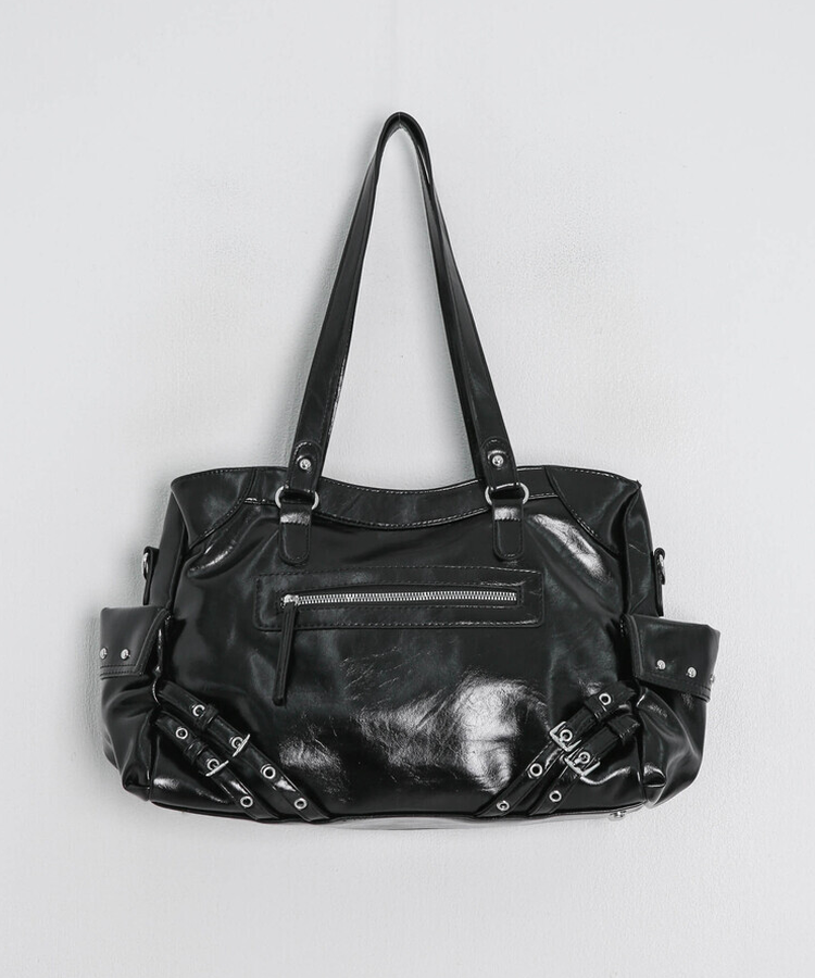 マルチポケットクロスショルダーバッグ