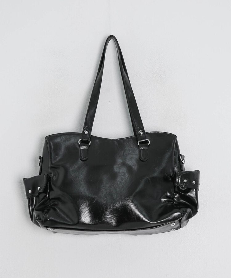 マルチポケットクロスショルダーバッグ