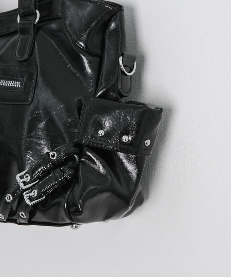 マルチポケットクロスショルダーバッグ