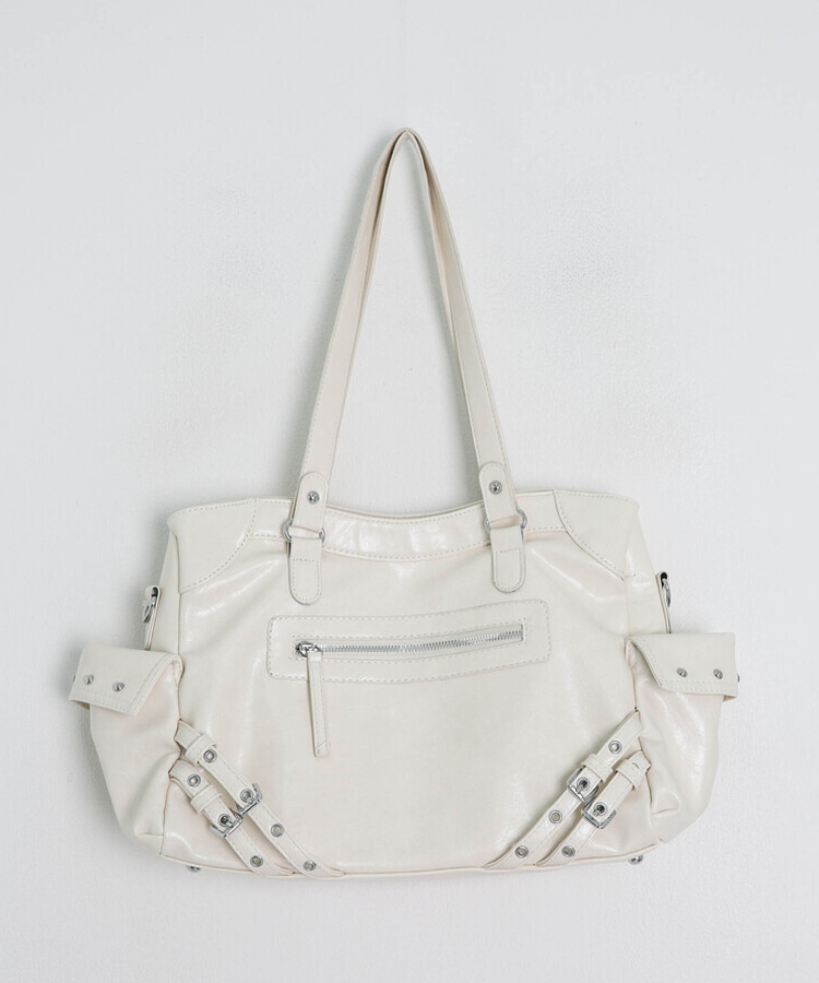 マルチポケットクロスショルダーバッグ