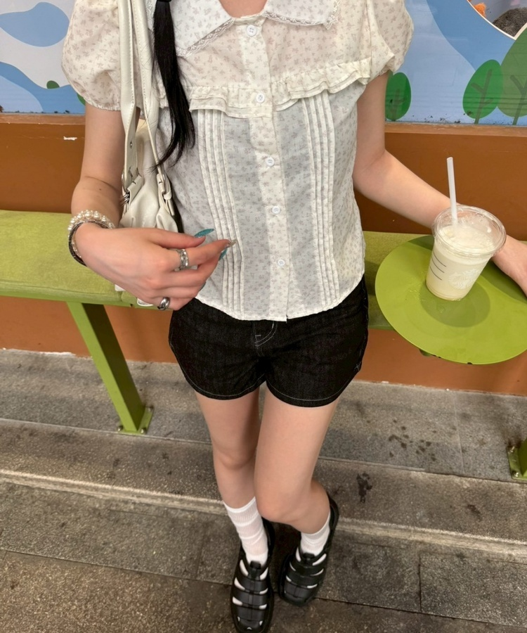 レインフラットサンダル BLACK