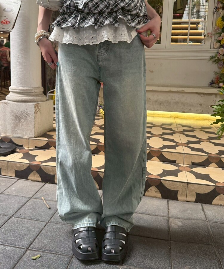 レインフラットサンダル BLACK