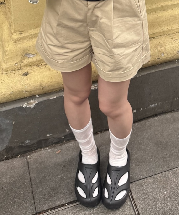 厚底プラットフォームサンダル BLACK