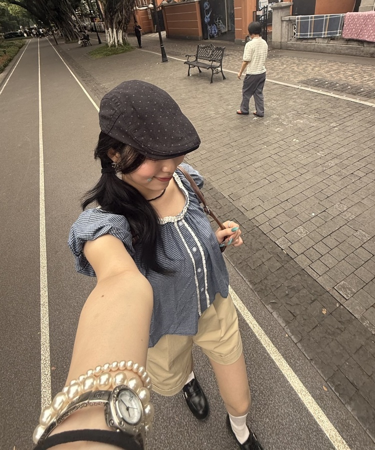 ドットハンチングハット BLACK