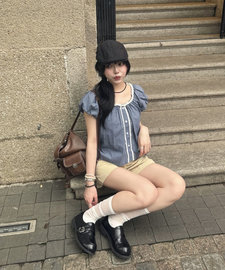 ドットハンチングハット BLACK