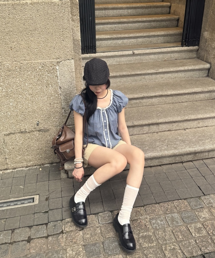 ドットハンチングハット BLACK