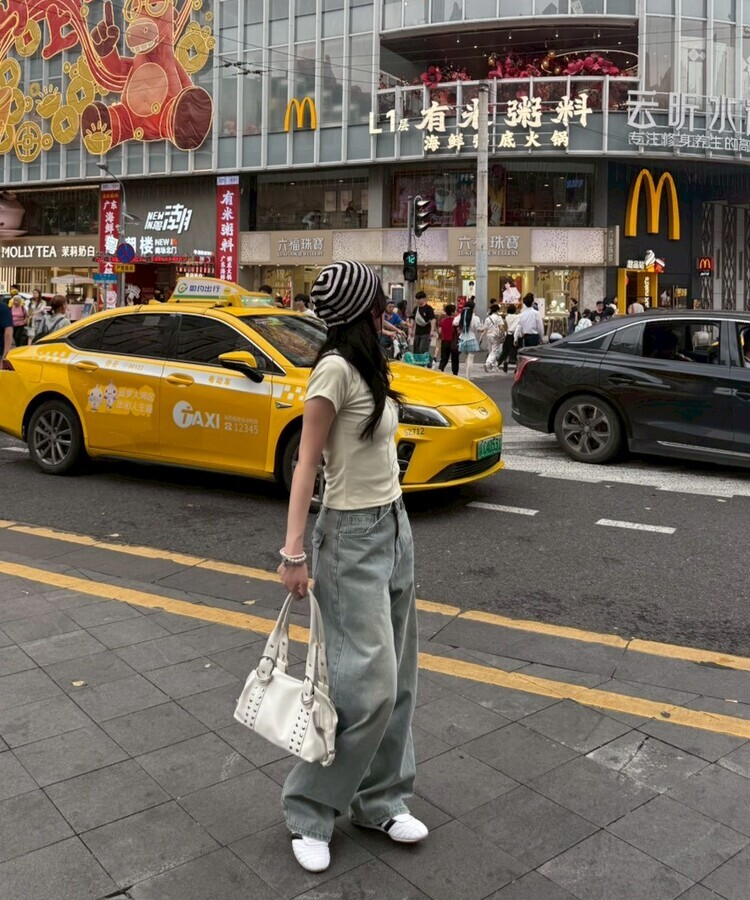 シンプルボーダービーニー BLACK