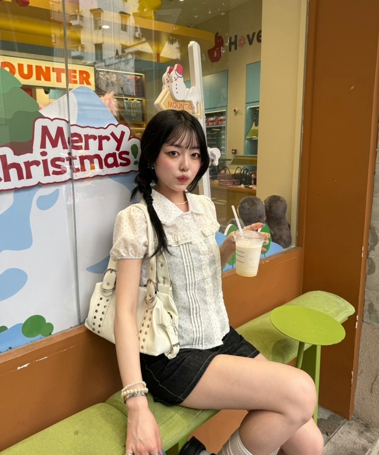 デニムショートパンツ BLACK