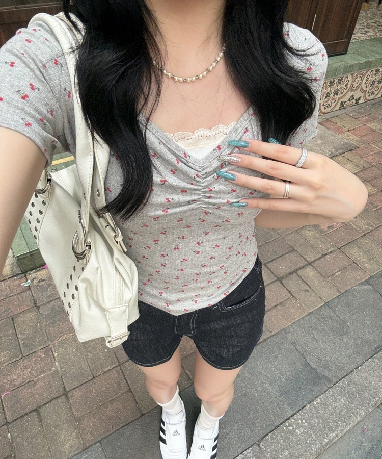 デニムショートパンツ BLUE