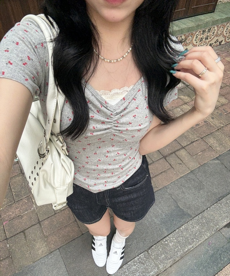 デニムショートパンツ BLUE