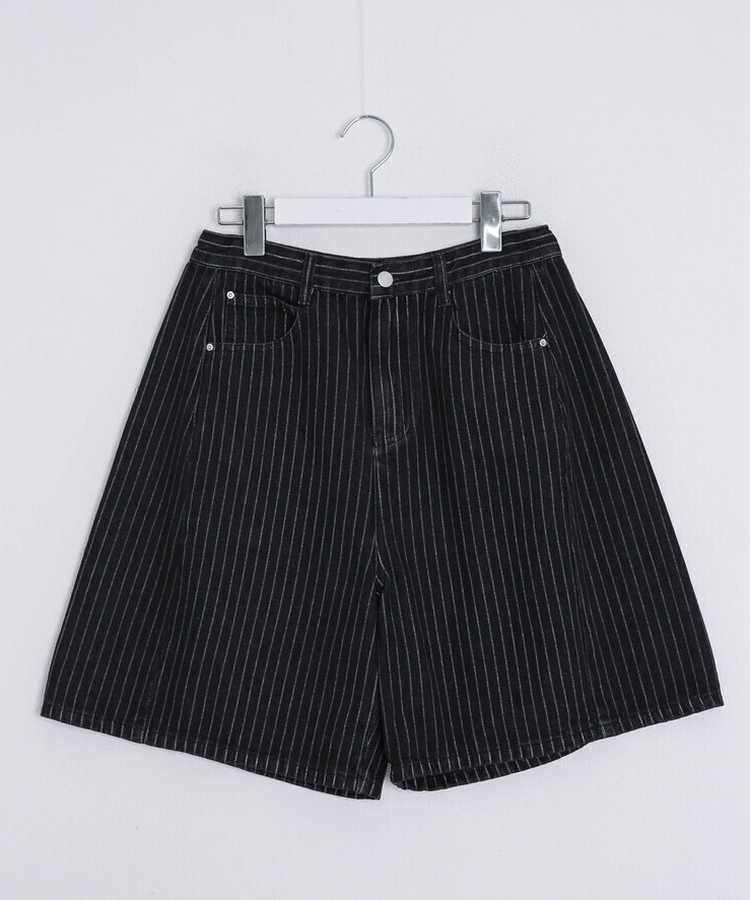 ストライプバミューダパンツ