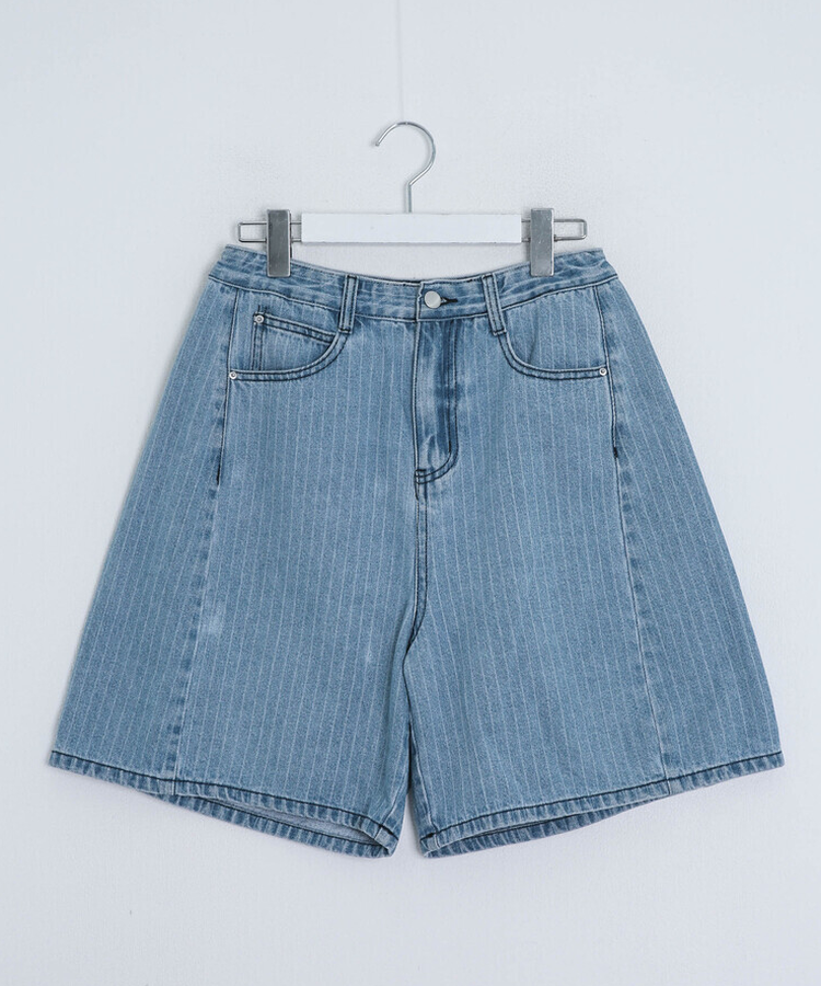 ストライプバミューダパンツ