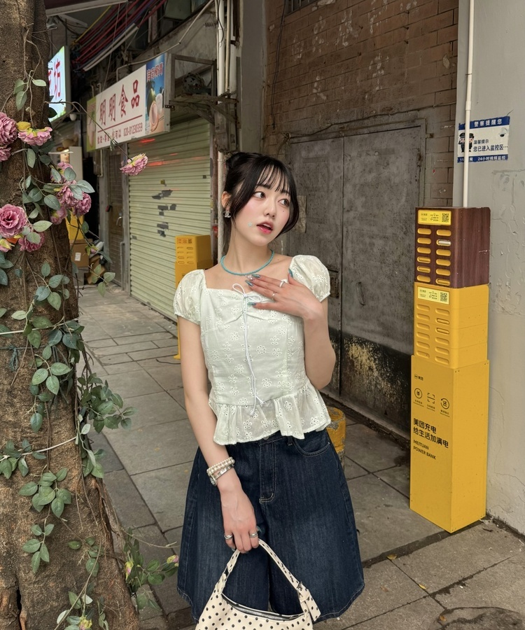 バミューダデニムパンツ DARK DENIM