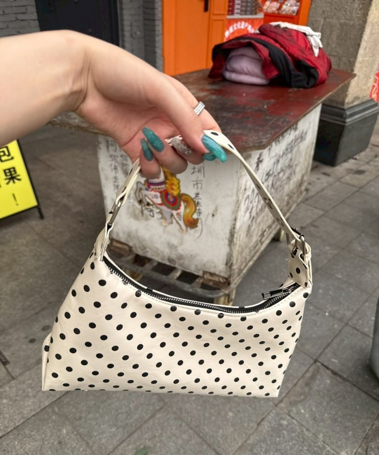 ドットショルダーバッグ IVORY