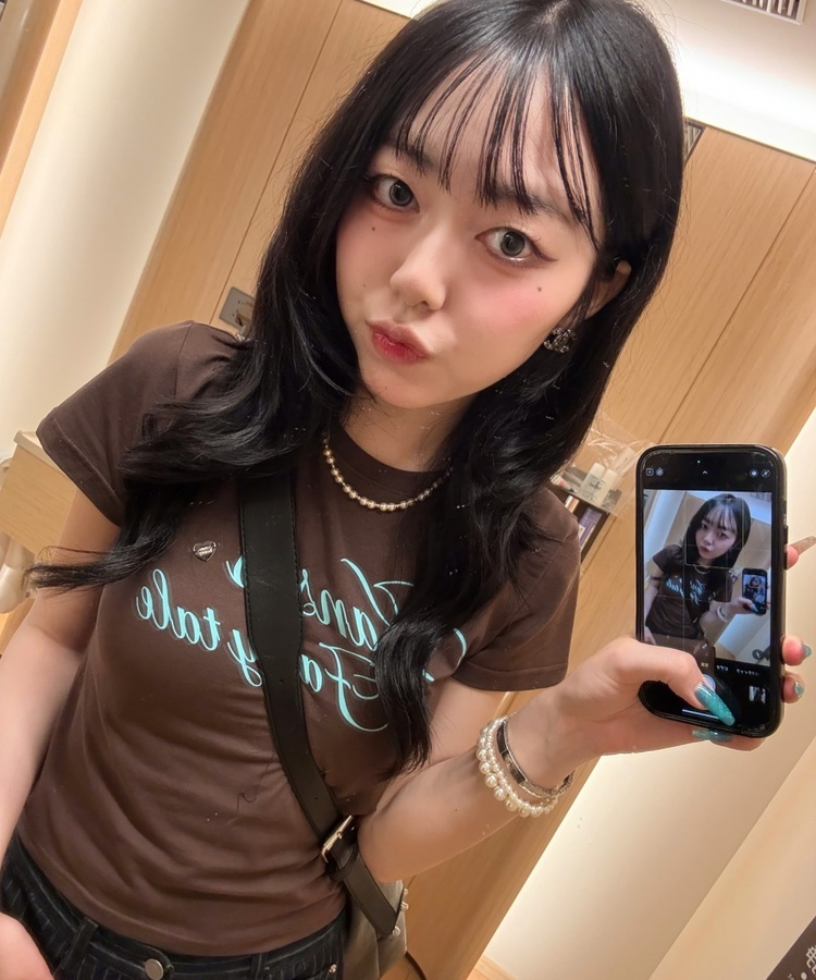 【❤️MADE】ペンダントスリムTシャツ BROWN