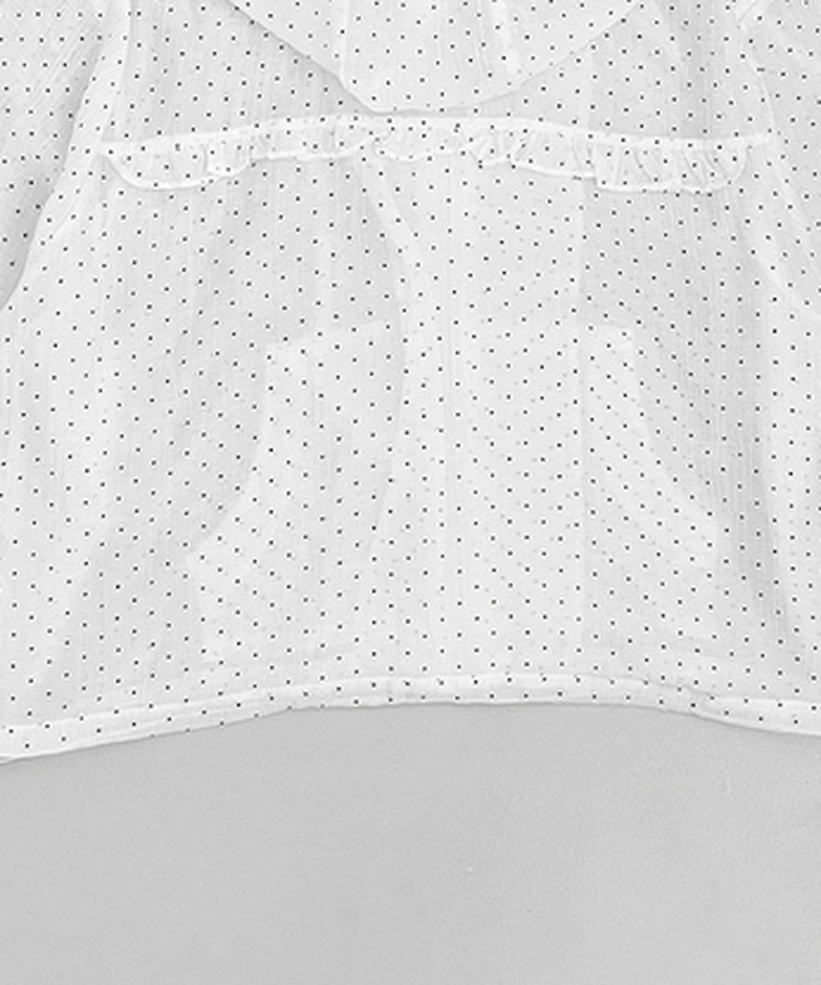 ドットレースシースルーフードウィンドブレーカー