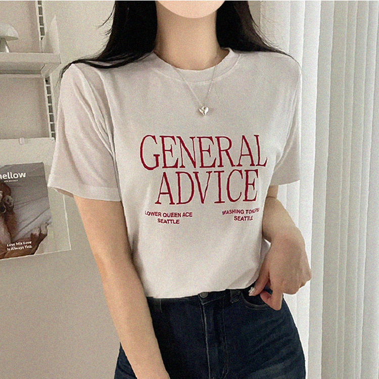 レタリングベーシック半袖Tシャツ WHITE